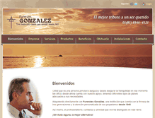 Tablet Screenshot of funeralesgonzalez.com